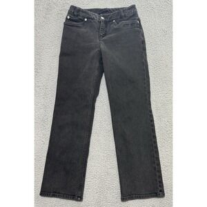 Vintage Pendleton Straight Leg Jeans Black Womens Size 2 24x26 Stretch